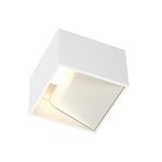 SLV Logs In Wandlamp Aluminium Wit 6W 600lm - 830 Warm Wit