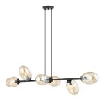 Emibig Hanglamp Pandora Staal Zwart | Geschikt voor 6x E14 - Max 10W