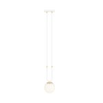 Emibig Hanglamp Glam Staal Wit | Geschikt voor 1x E14 - Max 10W
