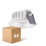Voordeelpak 4x Ledvance LED Spot Air Fix Aluminium Wit 6W 480lm 36D - 927 Zeer Warm Wit | Zaagmaat 68mm - IP65 - Beste Kleurweergave - Dimbaar