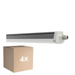 Voordeelpak 4x Ledvance Waterdicht Montagebalk Vochtbestendig FLEX Doorvoerbedrading 42W 6800lm - 840 Koel Wit | IP66 - Vervangt 2x 58W