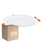 Voordeelpak 12x Osram LED Downlight Recess Slim Wit 22W 2000lm 110D - 840 Koel Wit| Zaagmaat 200mm - IP20