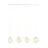Emibig Hanglamp Glam Staal Wit | Geschikt voor 4x E14 - Max 10W