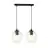 Emibig Hanglamp Istar Staal Zwart | Geschikt voor 2x E27 - Max 10W