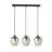 Emibig Hanglamp Istar Staal Zwart | Geschikt voor 3x E27 - Max 10W