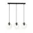 Emibig Hanglamp Istar Staal Zwart | Geschikt voor 3x E27 - Max 10W