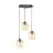 Emibig Hanglamp Istar Staal Zwart | Geschikt voor 3x E27 - Max 10W