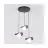 Emibig Hanglamp Ritual Staal Zwart | Geschikt voor 3x G9 - Max 8W
