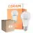 Voordeelpak 4x Osram LED Star Classic E27 Peer Mat 10W 1055lm - 827 Zeer Warm Wit | Lichtsensor - Vervangt 75W