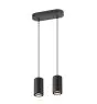 SLV Asto Aluminium Zwart | Geschikt voor 2x GU10