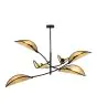 Emibig Plafondlamp Lotus Staal Zwart | Geschikt voor 6x E14 - Max 10W