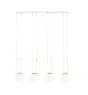 Emibig Hanglamp Glam Staal Wit | Geschikt voor 4x E14 - Max 10W