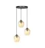 Emibig Hanglamp Istar Staal Zwart | Geschikt voor 3x E27 - Max 10W
