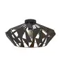 Eglo Plafondlamp Carlton 6 Staal Zwart Koper | IP20 - Geschikt voor 1x E27 