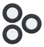 Voordeelpak 3x Eglo Inbouw Spot Fueva 6 Kunststof Zwart 11.1W 1350lm - 827-840-865 CCT