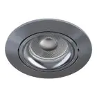 Noxion Inbouw Spot Vision MR16 Kantelbaar Glanzend Grijs | 82mm - Zaagmaat 69mm - IP20 - Incl. GU10 Fitting