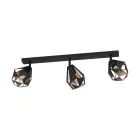 Eglo Plafondlamp Carlton 7 Staal Zwart Koper | IP20 - Geschikt voor 3x E27 